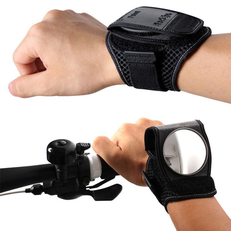 Ride Safer with a Bicycle Wrist Safety Mirror – 360° Rear-view Visibility