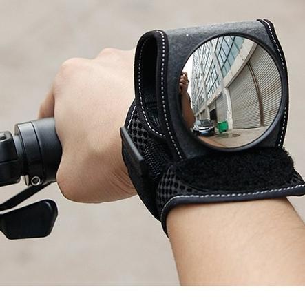 Ride Safer with a Bicycle Wrist Safety Mirror – 360° Rear-view Visibility