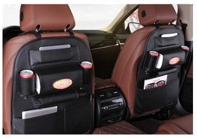 Premium Leather Car Seat Organizer – Stylish, Spacious, Clutter-Free