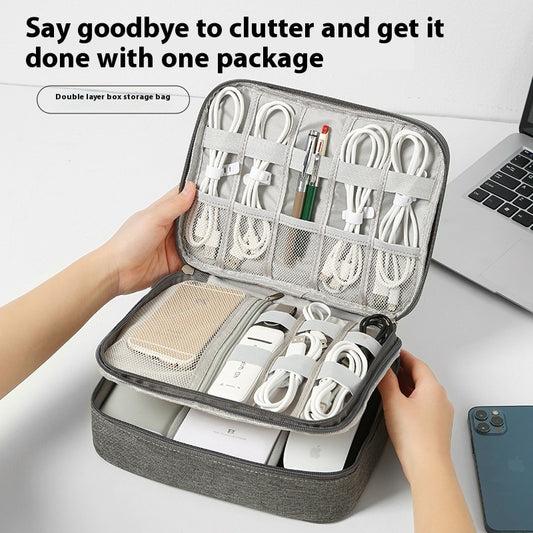 Portable Digital Storage Bag – Organize Cables, Power Banks & More