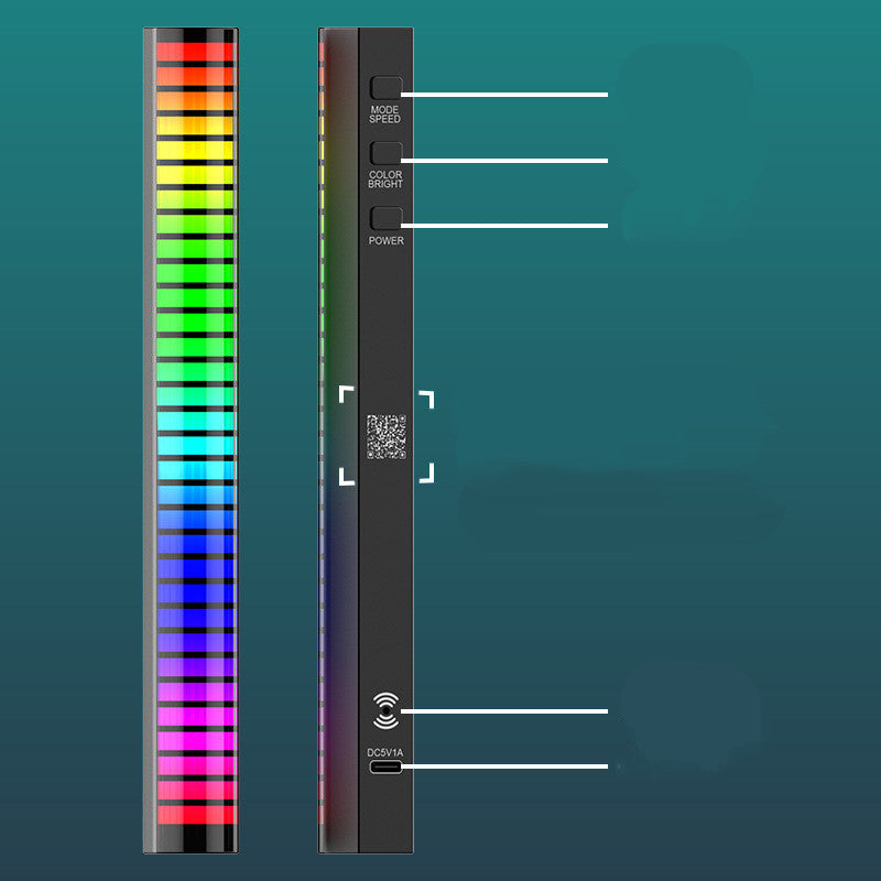 Voice-Activated RGB Car Light – Syncs to Music for Ultimate Ambiance!